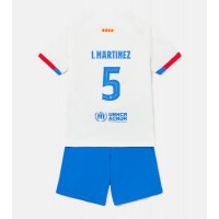 Dječji Nogometni Dres Barcelona Inigo Martinez #5 Gostujuci 2023-24 Kratak Rukav (+ Kratke hlače)